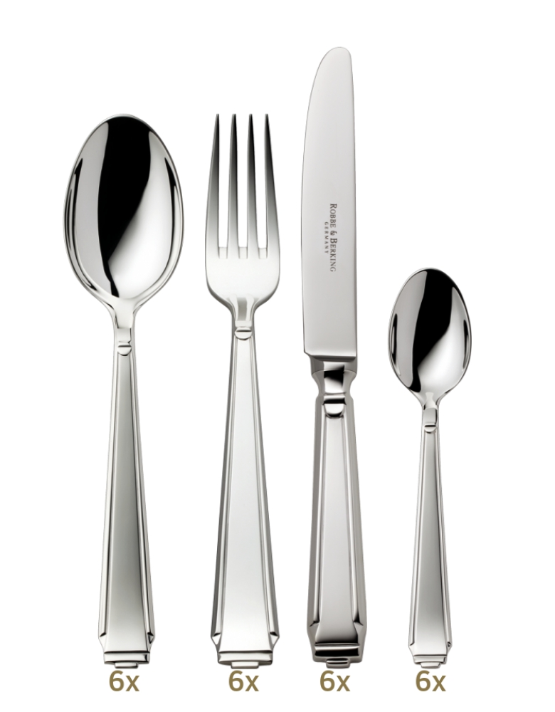 Robbe & Berking Art Deco Besteck in Sterling