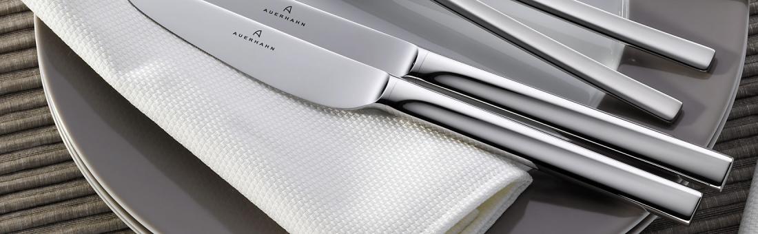 Auerhahn cutlery in stainless 18/10 and silverplated by Reiner